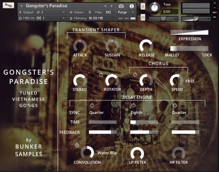 Bunker Samples – Gongster’s Paradise (KONTAKT)