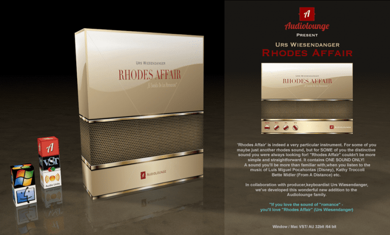Audiolounge Urs Wiesendanger – Rhodes Affair 2.4.2.0 VSTi x86 x64