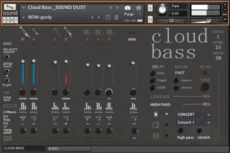 Sound Dust – Cloud Bass (KONTAKT)