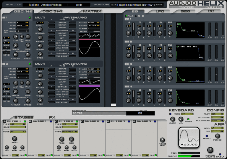 Audjoo – Helix v24.9.2019 VSTi, AU WIN.OSX x86 x64