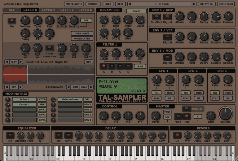 Togu Audio Line – TAL-Sampler 2.8.0 VSTi, AAX, AU WIN.OSX x86 x64