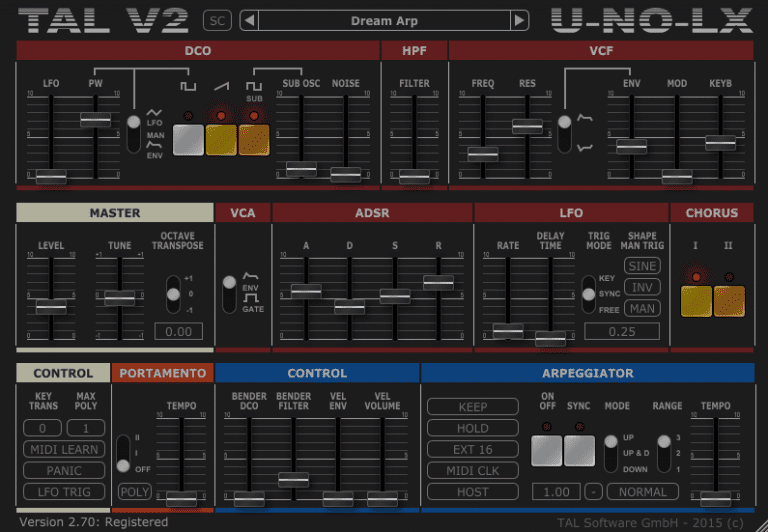 Togu Audio Line – TAL-U-NO-LX 3.2.4 VSTi, AAX, AU WIN.OSX x86 x64