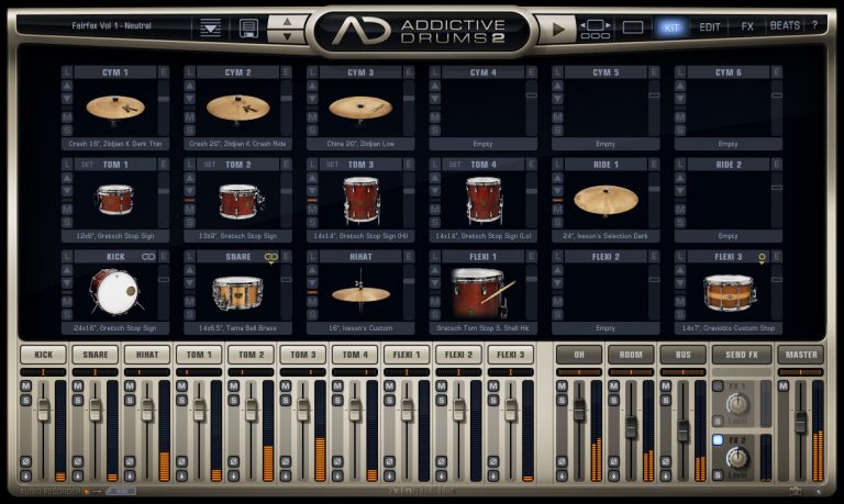 XLN Audio – Addictive Drums 2 Complete v2.1.9 VST, AAX, AU WIN.OSX x86 x64