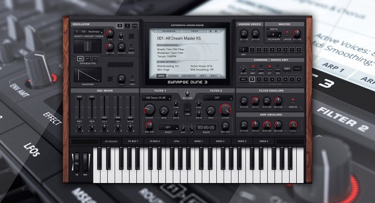 Synapse Audio – DUNE v3.2.0 VSTi, AAX x86 x64