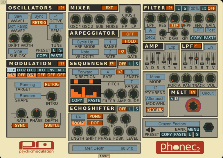 Psychic Modulation – Phonec 2.4 VSTi, AUi WIN.OSX x86 x64