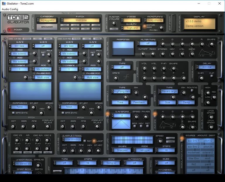Tone2 – Gladiator 3.0.0 STANDALONE, VSTi x86 x64
