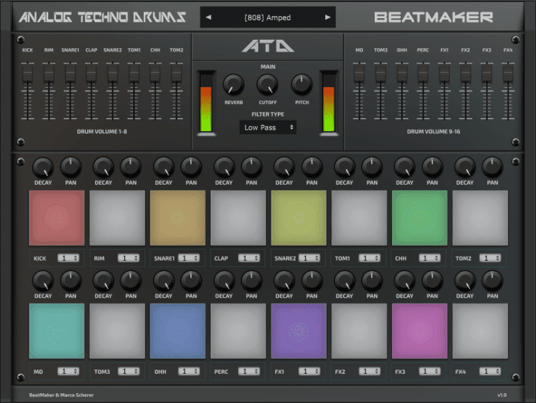 Electronik Sound Lab – Analog Techno Drums 1.2.0 VSTi, VST3, AUi WIN.OSX x86 x64
