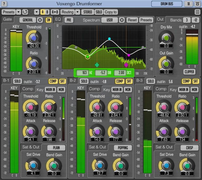 Voxengo – Drumformer 1.8 VST, VST3, AAX, AU WIN.OSX x86 x64