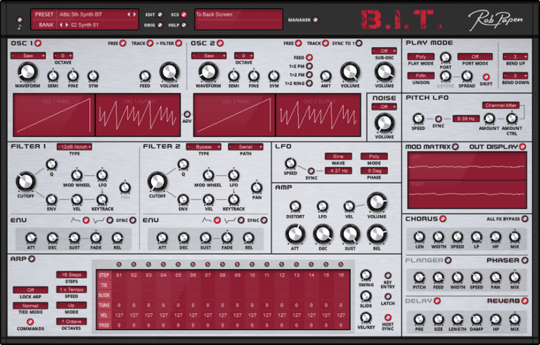 Rob Papen – BIT 1.0.2 VSTi, AAX x86 x64