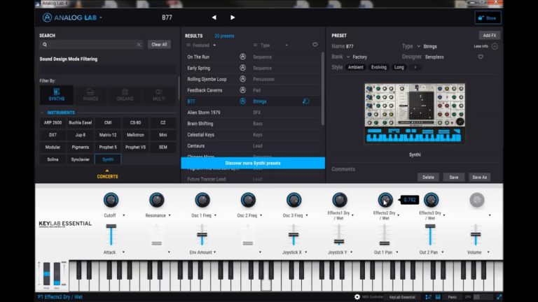 Arturia – Analog Lab 4.1.1.3554 STANDALONE, VSTi, VSTi3, AAX x64