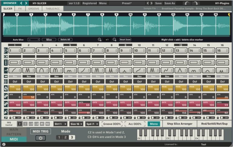 HY-Plugins – HY-Slicer 1.3.7 VST, VST3, AU WIN.OSX x86 x64