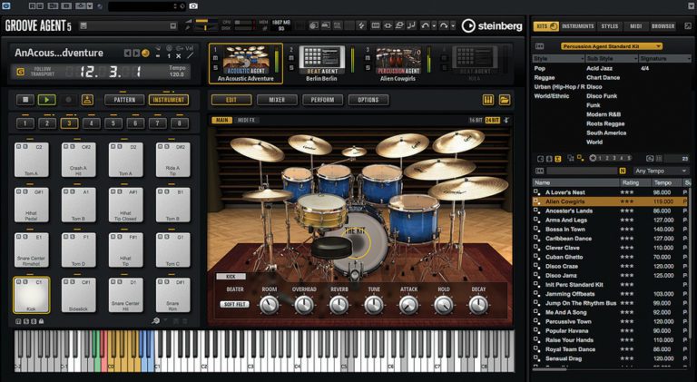 Steinberg – Groove Agent 5 v5.0.20 build 71 STANDALONE, VSTi, VSTi3, AAX x64