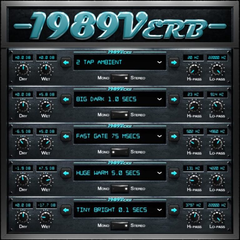 UGRITONE – 1989Verb VST, VST3, AAX, AU WIN.OSX x64