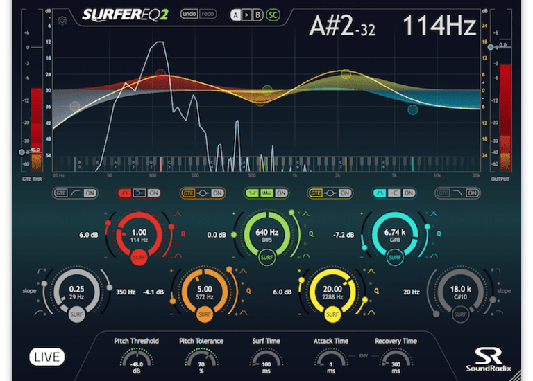 Sound Radix – SurferEQ 2.0.5 VST, VST3, RTAS, AAX x86 x64