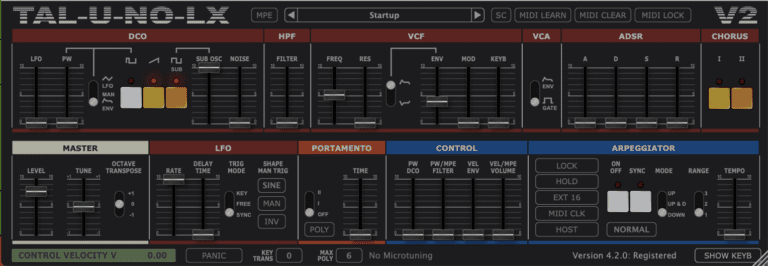 Togu Audio Line – TAL-U-NO-LX 4.2.5 VSTi, AAX, AUi WIN.OSX x64