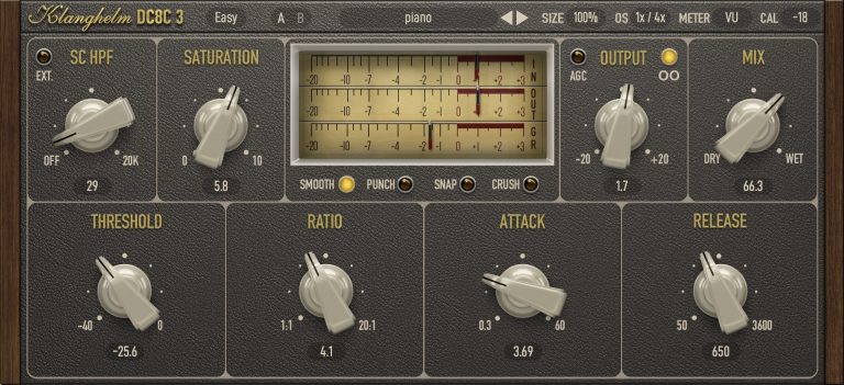 Klanghelm – DC8C advanced compressor 3.3.0 VST