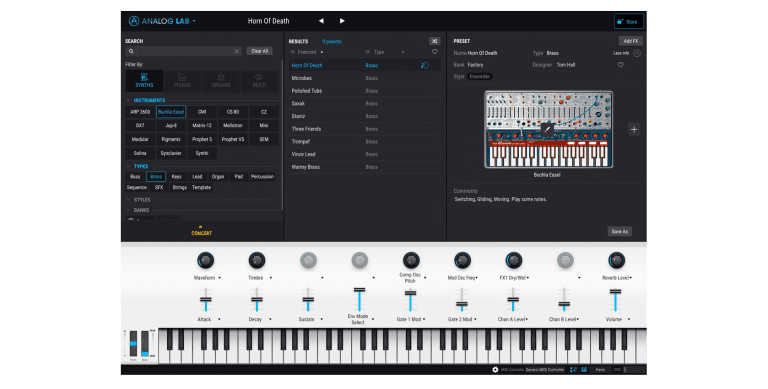 Arturia – Analog Lab 4.2.0.3820 STANDALONE, VSTi, VSTi3, AAX x64