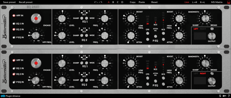 Plugin Alliance & Bettermaker – EQ232D v1.0.0 VST, VST3, AAX (MODiFiED) x64