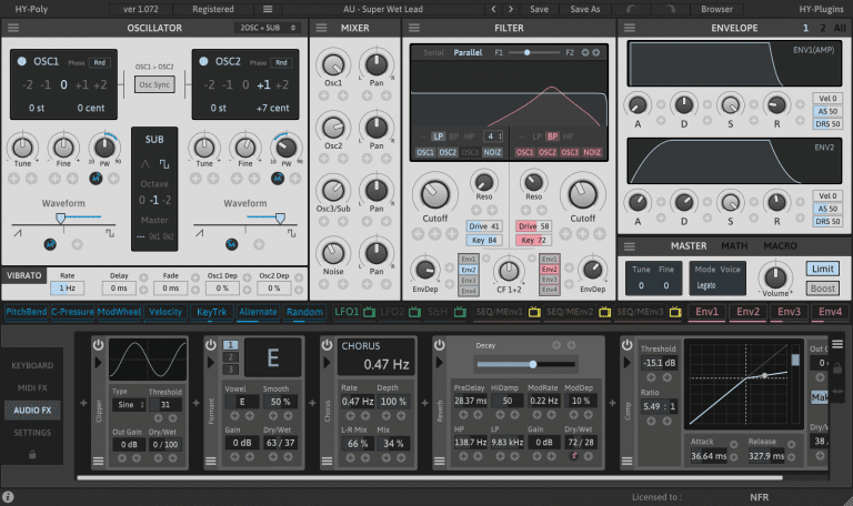 HY-Plugins – HY-POLY 1.0.7.3 VSTi, VSTi3, AUi WIN.OSX x86 x64
