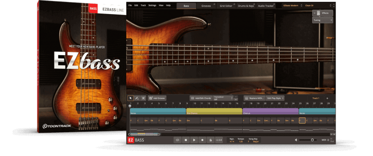 Toontrack – EZbass 1.0.6 AU WIN.OSX