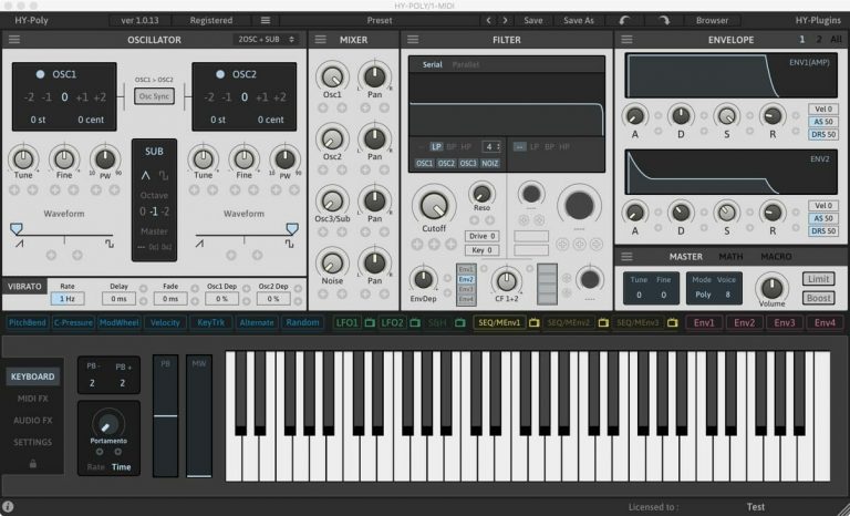 HY-Plugins – HY-POLY 1.1.2 VSTi, VSTi3, AUi WIN.OSX x86 x64