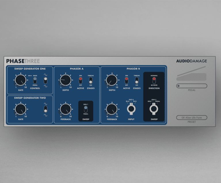 Audio Damage – AD048 PhaseThree 3.1.0 VST, VST3, AAX, AU WIN.OSX.LINUX x64