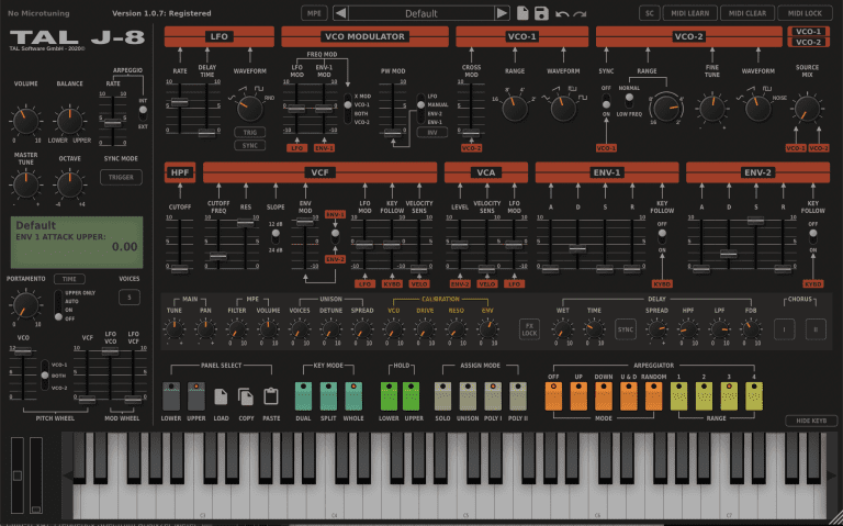 TAL Software – TAL-J-8 v1.2.5 VSTi, VSTi3, AAX x64