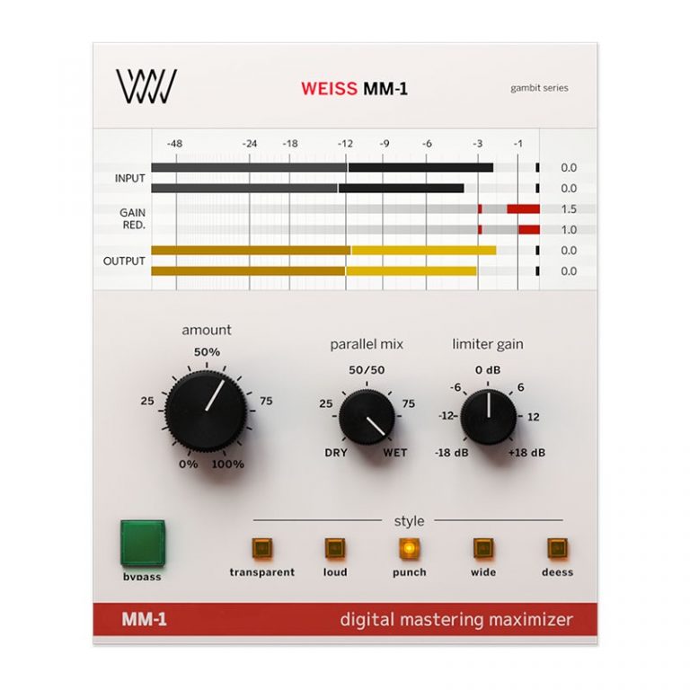 Softube – Weiss MM-1 Mastering Maximizer v2.5.9 VST, VST3, AAX x64