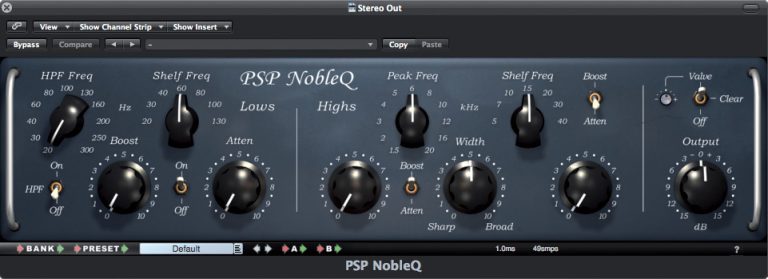 PSPaudioware – PSP NobleQ v1.8.0 VST, VST3, AAX x64