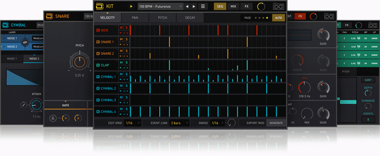 UVI – Drum Designer v1.6.0 (UVI Falcon)