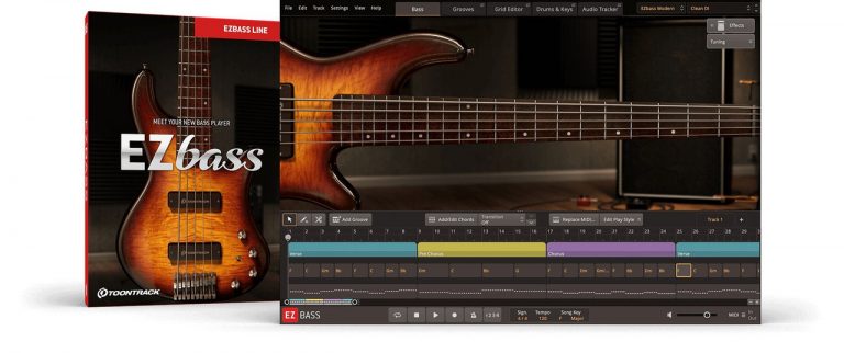 Toontrack – EZbass v1.1.3 STANDALONE, VSTi, VSTi3, AU, AAX WIN.OSX x64