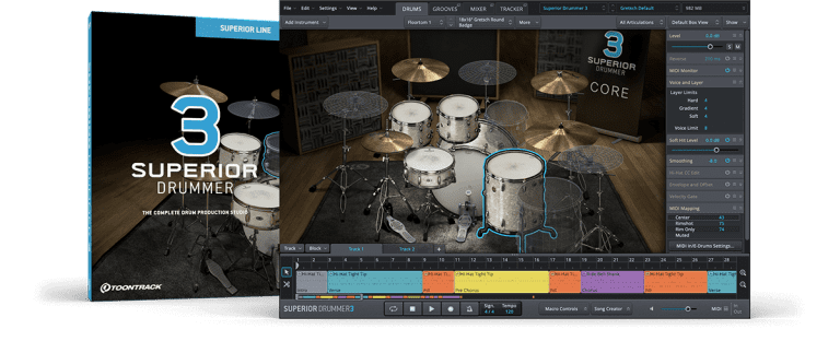 Toontrack – Superior Drummer 3 v3.3.0 STANDALONE, VSTi, AAX WIN.OSX x64