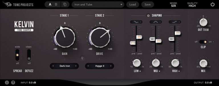 Tone Projects – Kelvin Tone Shaper v1.5.0 VST3, AAX x86 x64