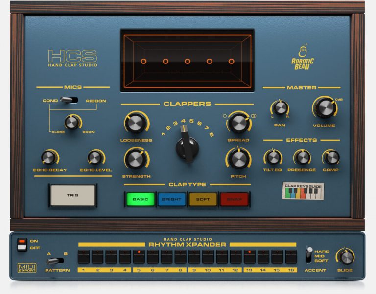 Robotic Bean – Hand Clap Studio v1.2.1 VSTi3, AAX x64