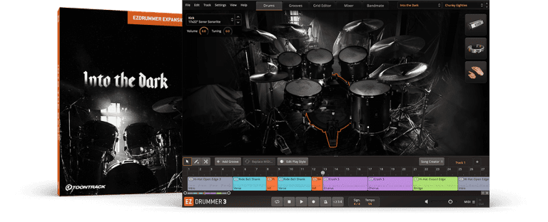 Toontrack – Into The Dark EZX (SOUNDBANK) – EZDrummer 3