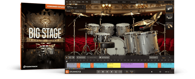 Toontrack – Big Stage EZX (SOUNDBANK) – EZDrummer 3 samples