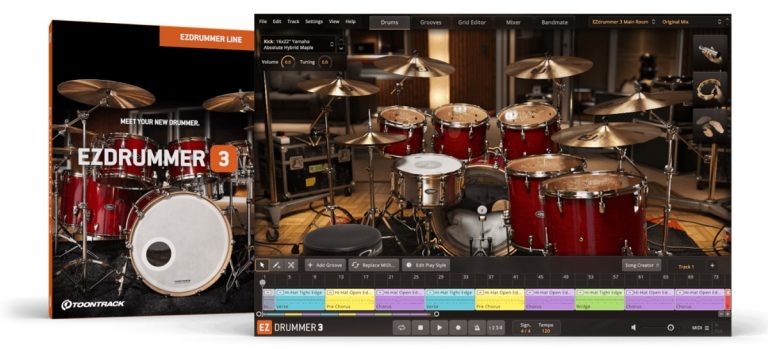 Toontrack – EZdrummer v3.0.4 STANDALONE, VSTi3, AAX x64