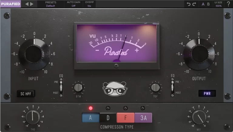 Purafied Audio – VU Compressor v1.0.3 VST3, AAX x64