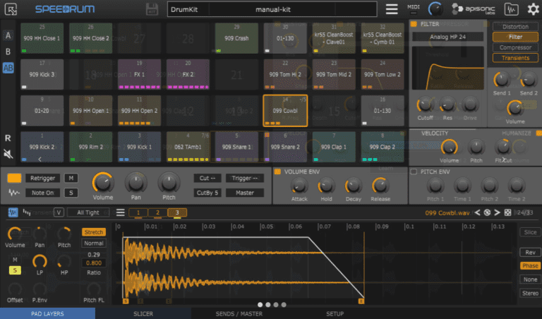Apisonic Labs – Speedrum v1.4.2 VSTi, VSTi3, AU AU WIN.OSX x64