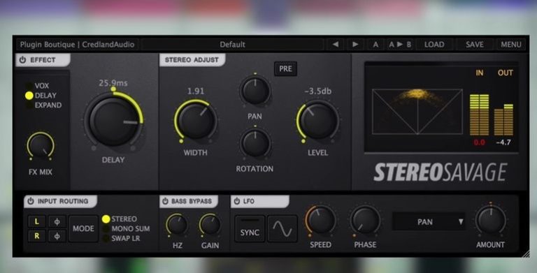 Credland Audio – StereoSavage v2.0.0 VST, VST3, AAX (MOD) WIN.OSX x64