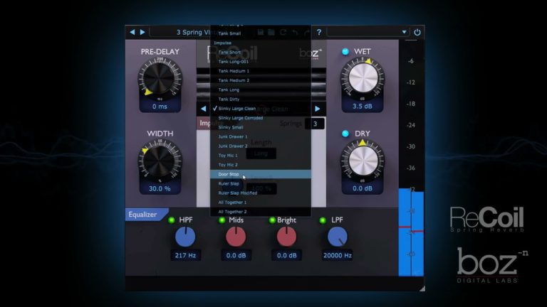 Boz Digital Labs – ReCoil v1.0.0 VST, VST3, AAX, AU WIN.OSX x64