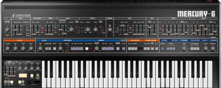 Cherry Audio – Mercury-6 v1.0.5.84 -Fixed- STANDALONE, VST, VST3, AAX x64