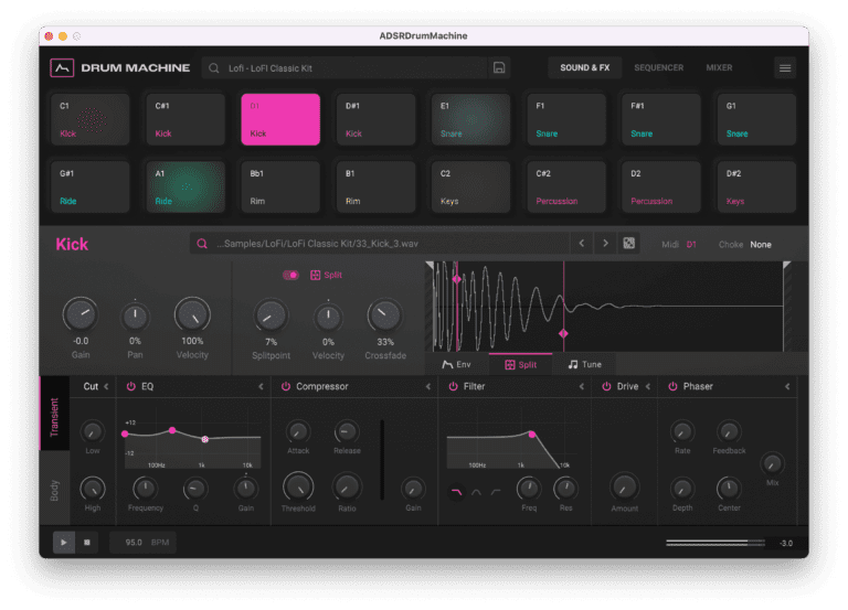 ADSR Sounds – Drum Machine v1.2.0 STANDALONE, VSTi3 x64