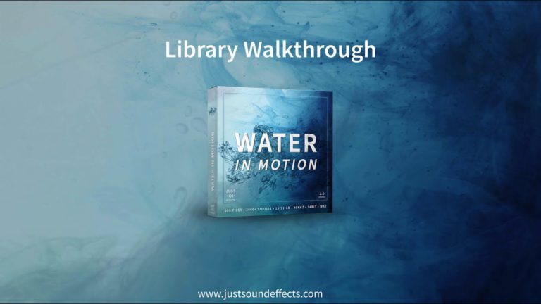 Just Sound Effects – Water In Motion (WAV)