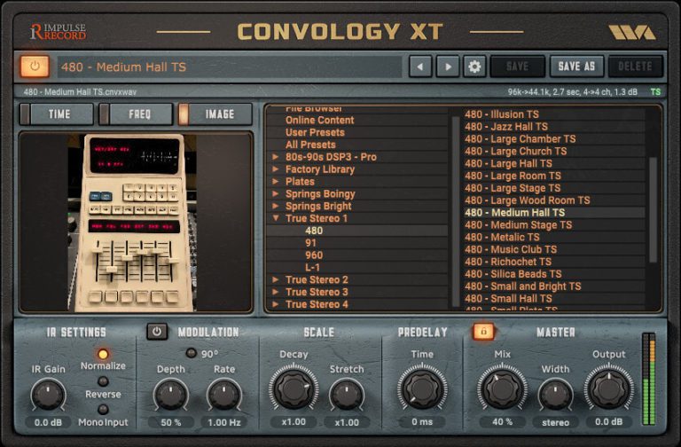 Impulse Record & Wave Arts – Convology XT Binaries 1.29 VST, VST3, AAX x86 x64