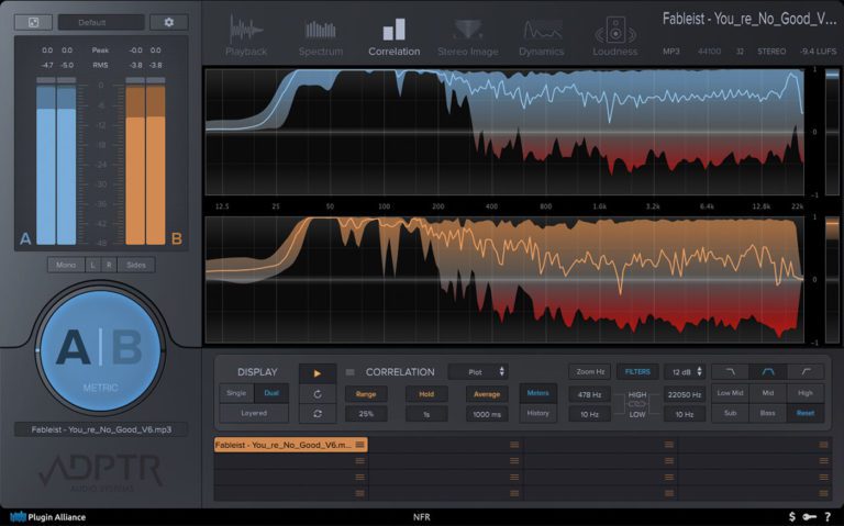 ADPTR Audio & Plugin Alliance – Metric AB 1.4.0 VST, VST3, AAX x64