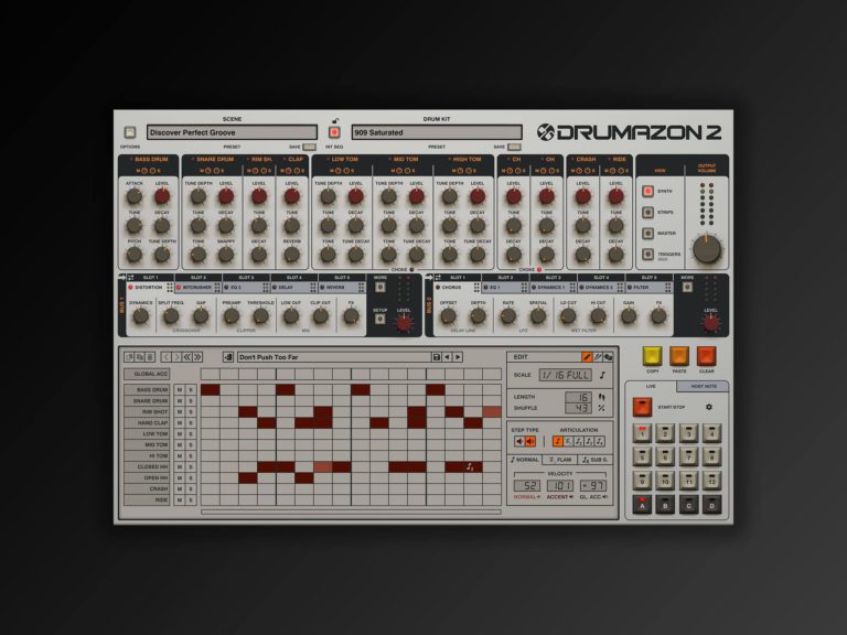 D16 Group – Drumazon 2 v2.0.0 VSTi, VST3i, AAX X86 x64