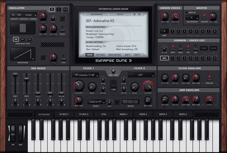 Synapse Audio – DUNE 3 v3.6.0 VSTi, VST3i, AAX x86 x64