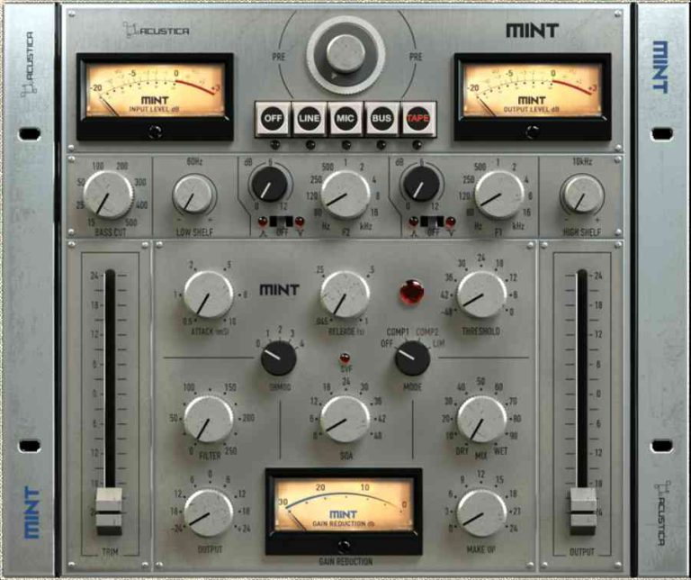 Acustica Audio – Mint 2023 REPACK VST, AAX x64 [01/06/2024]