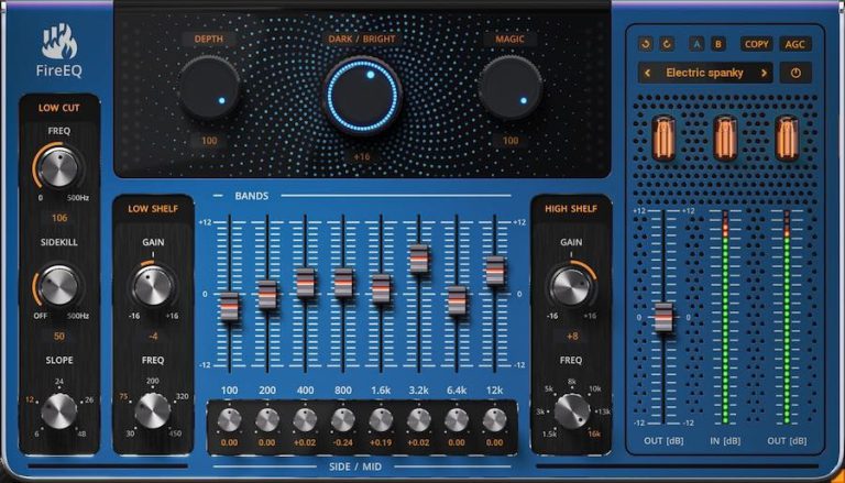 FireSonic – FireEQ v1.0 VST, VST3, AAX x86 x64